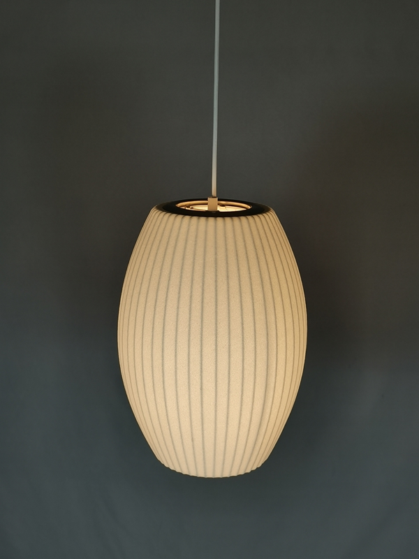 Mingkeda MKDP251120S Single Head White Silk Pendant Light