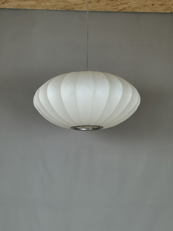 Mingkeda MKDP251119S Single Head White Silk Pendant Light
